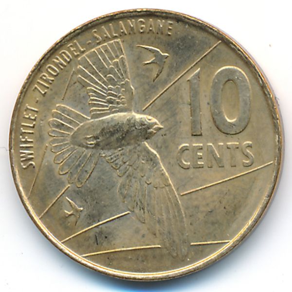Сейшелы, 10 центов (2016 г.)