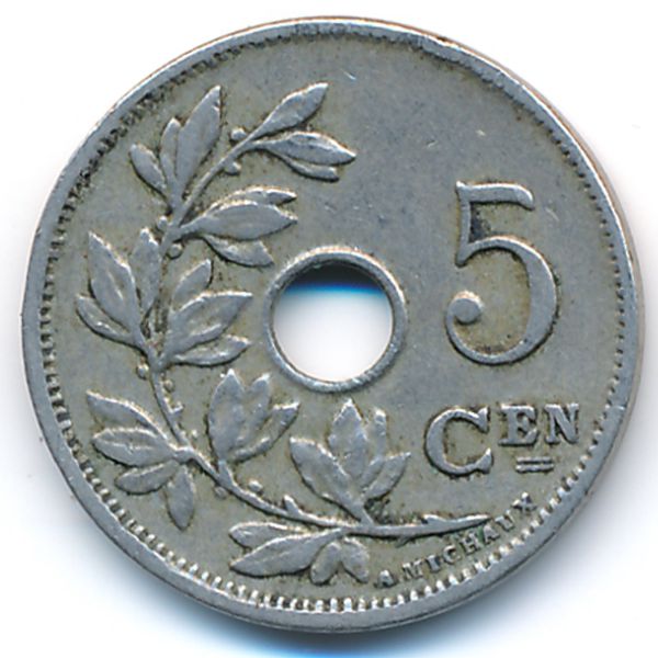 Бельгия, 5 сентим (1920 г.)