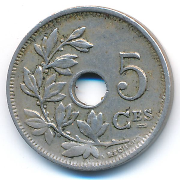 Бельгия, 5 сентим (1925 г.)