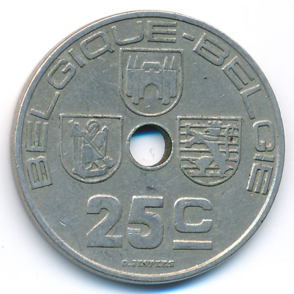 Бельгия, 25 сентим (1938 г.)
