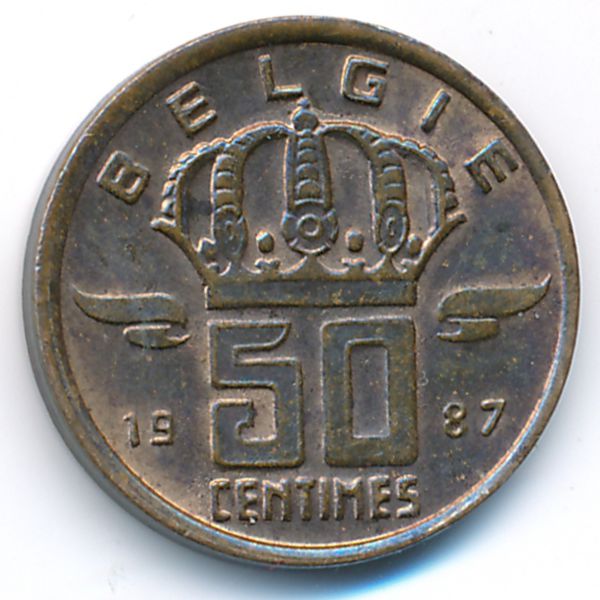 Бельгия, 50 сентим (1987 г.)
