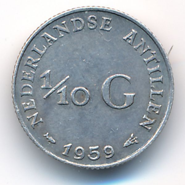 Антильские острова, 1/10 гульдена (1959 г.)