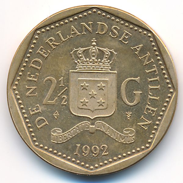 Антильские острова, 2 1/2 гульдена (1992 г.)