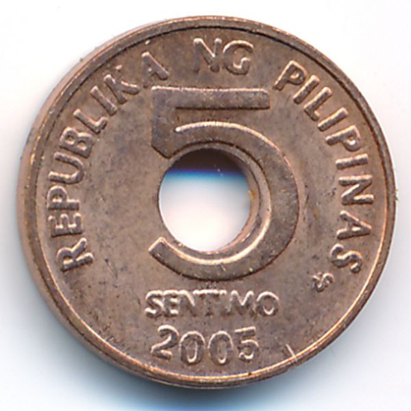 Филиппины, 5 сентимо (2005 г.)