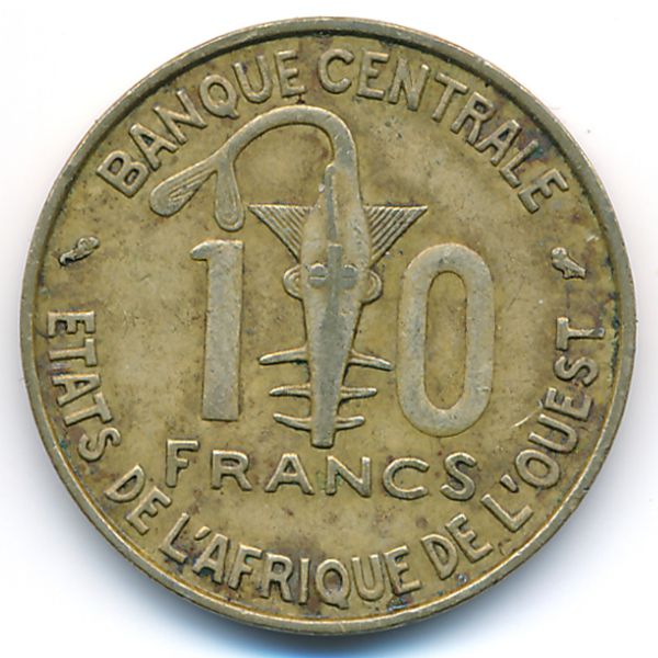 Западная Африка, 10 франков (1974 г.)