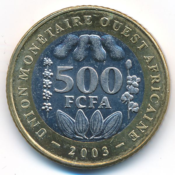 Западная Африка, 500 франков (2003 г.)