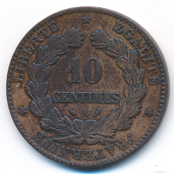 Франция, 10 сентим (1897 г.)