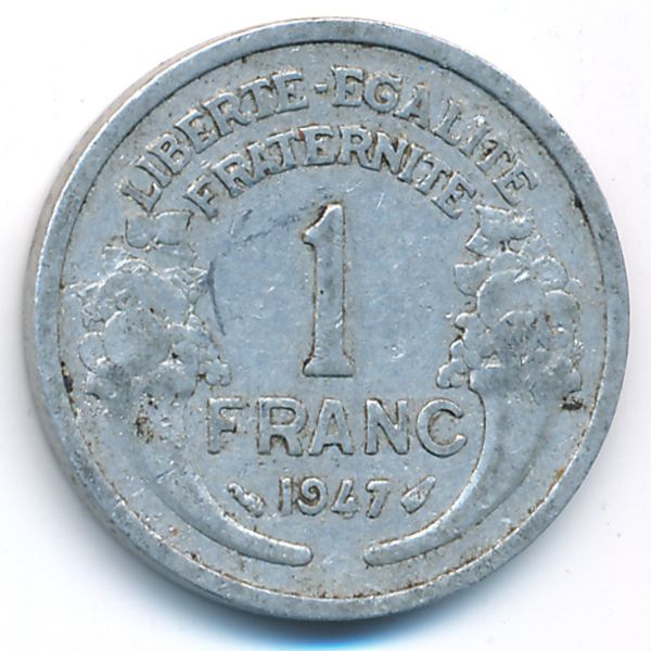 Франция, 1 франк (1947 г.)