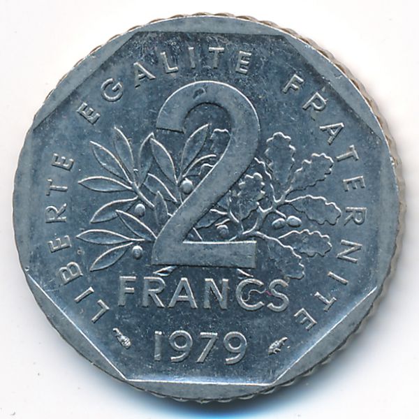 Франция, 2 франка (1979 г.)