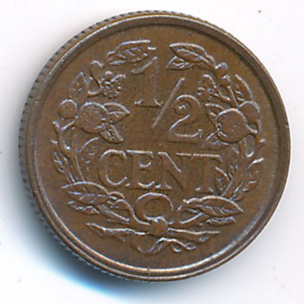 Нидерланды, 1/2 цента (1912 г.)