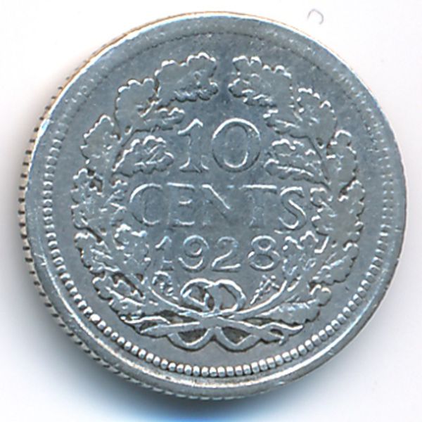 Нидерланды, 10 центов (1928 г.)