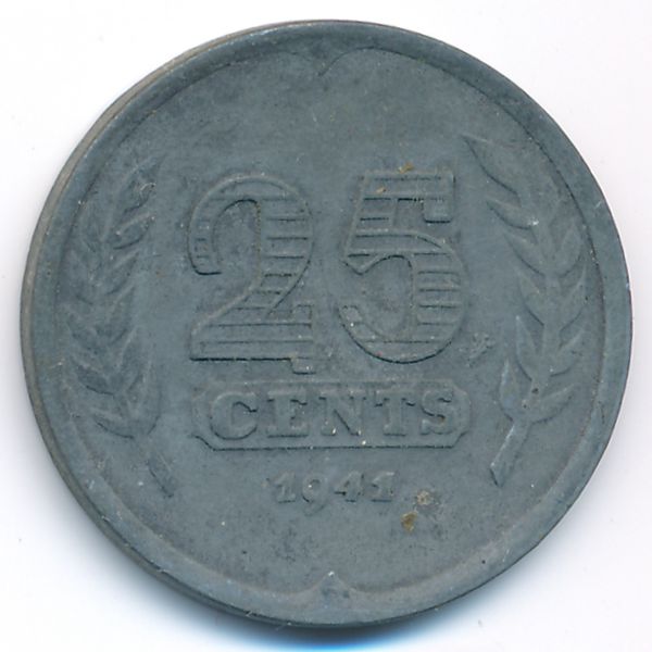 Нидерланды, 25 центов (1941 г.)
