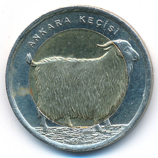 Турция, 1 лира (2015 г.)