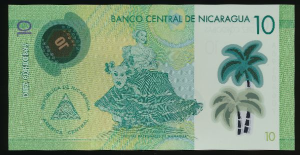 Никарагуа, 10 кордоба (2019 г.)