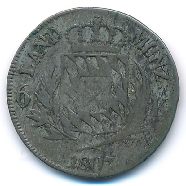 Бавария, 6 крейцеров (1807 г.)