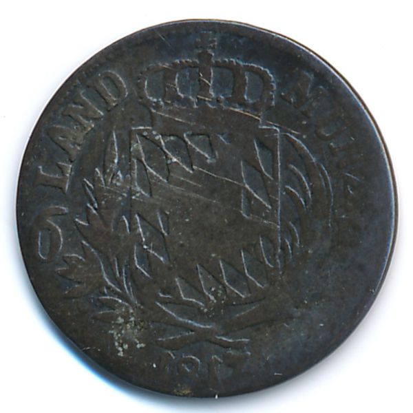 Бавария, 6 крейцеров (1817 г.)