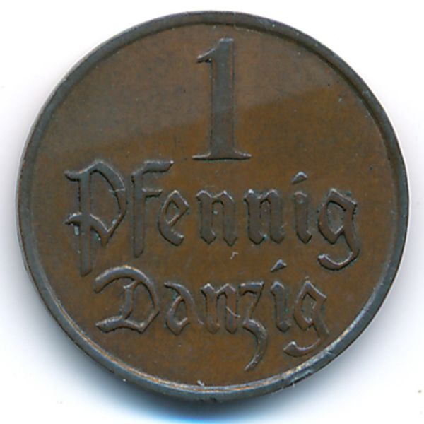 Данциг, 1 пфенниг (1930 г.)