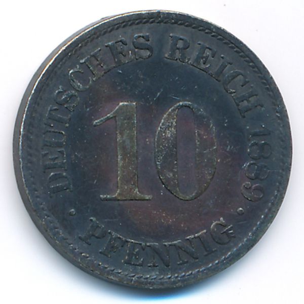 Германия, 10 пфеннигов (1889 г.)