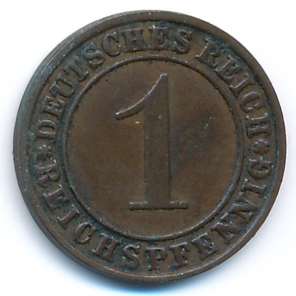 Веймарская республика, 1 рейхспфенниг (1930 г.)