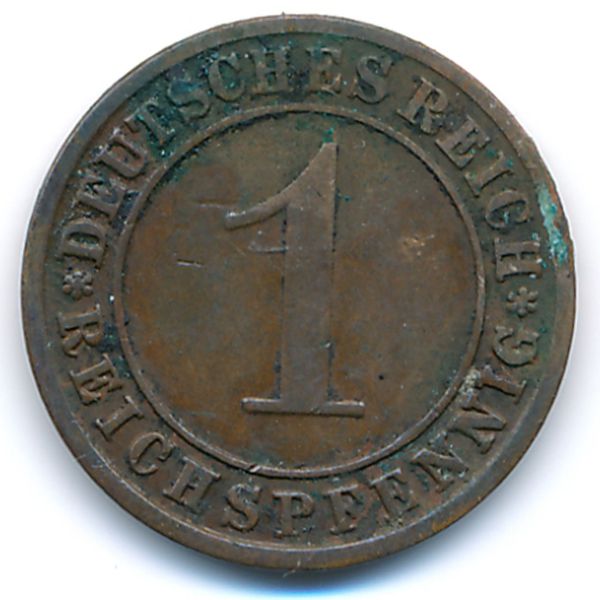 Веймарская республика, 1 рейхспфенниг (1930 г.)