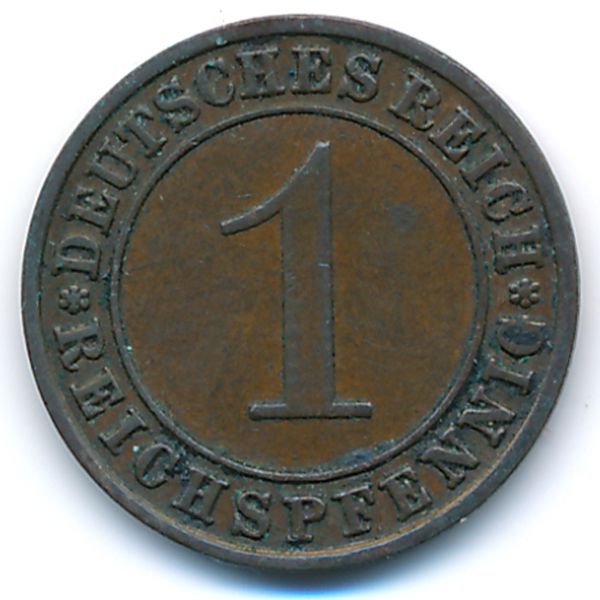 Веймарская республика, 1 рейхспфенниг (1934 г.)