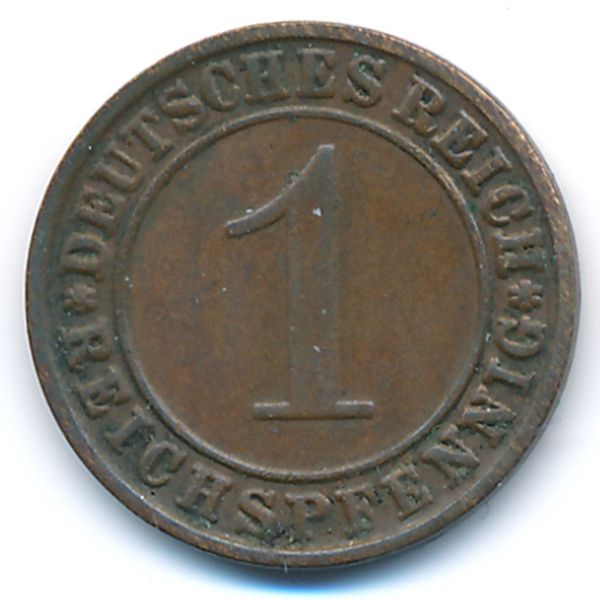Веймарская республика, 1 рейхспфенниг (1934 г.)