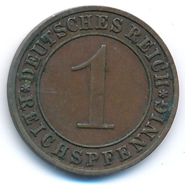 Веймарская республика, 1 рейхспфенниг (1935 г.)