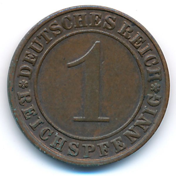 Веймарская республика, 1 рейхспфенниг (1936 г.)