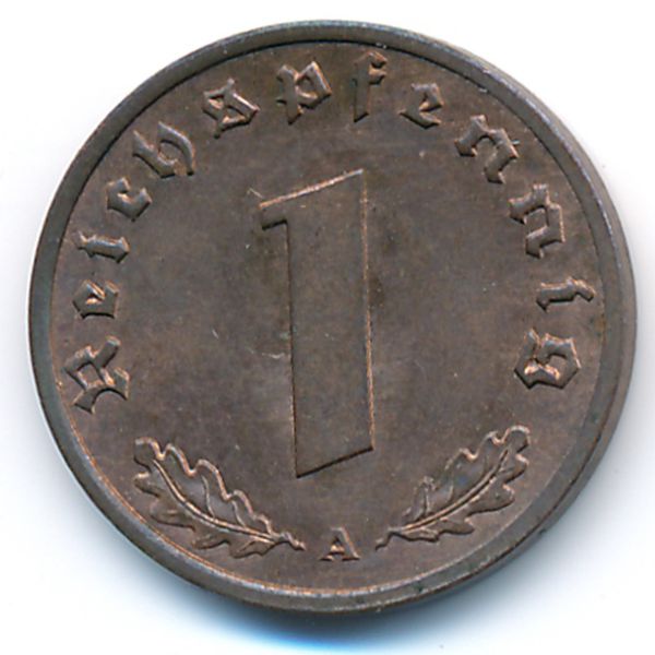 Третий Рейх, 1 рейхспфенниг (1939 г.)