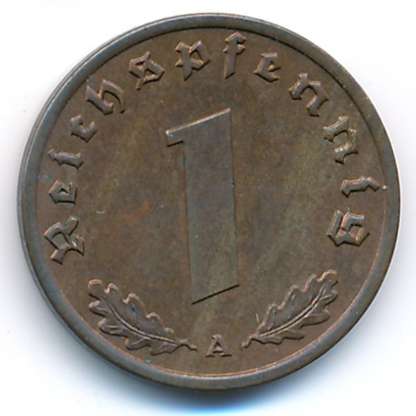 Третий Рейх, 1 рейхспфенниг (1939 г.)