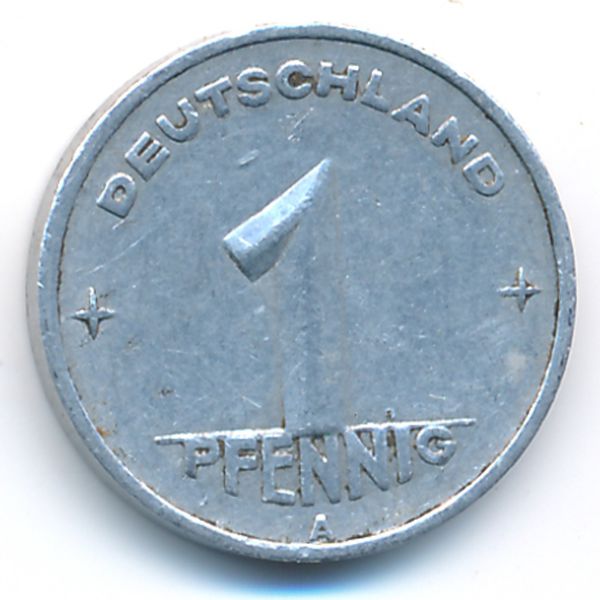 ГДР, 1 пфенниг (1950 г.)