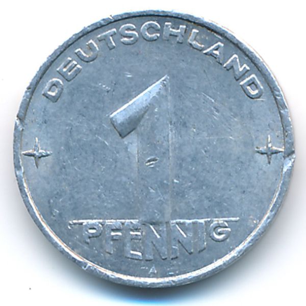 ГДР, 1 пфенниг (1953 г.)