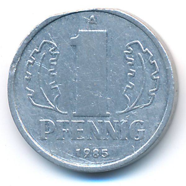 ГДР, 1 пфенниг (1985 г.)