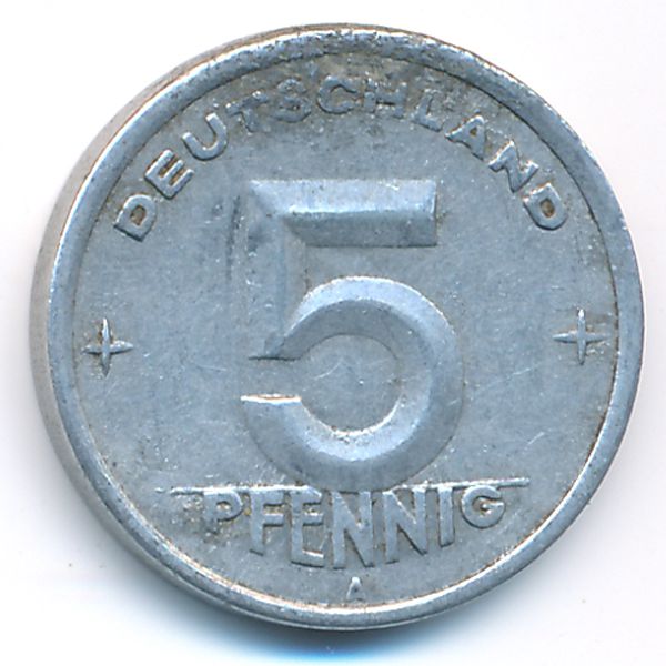 ГДР, 5 пфеннигов (1948 г.)