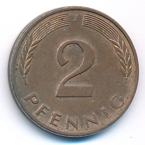 ФРГ, 2 пфеннига (1984 г.)