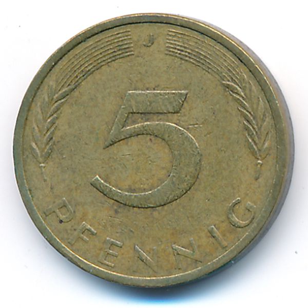 ФРГ, 5 пфеннигов (1972 г.)