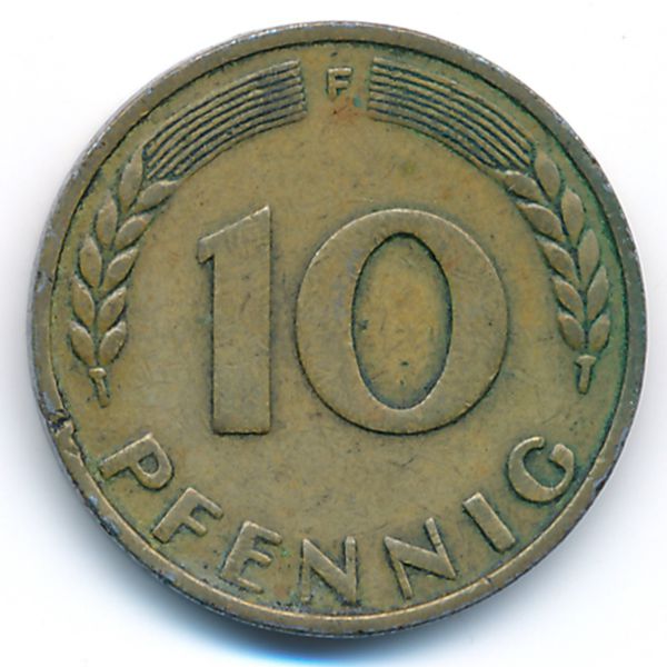 ФРГ, 10 пфеннигов (1950 г.)