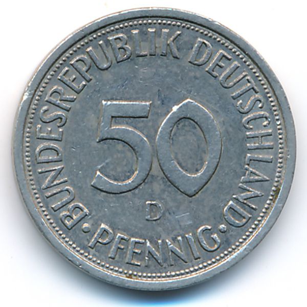 ФРГ, 50 пфеннигов (1982 г.)