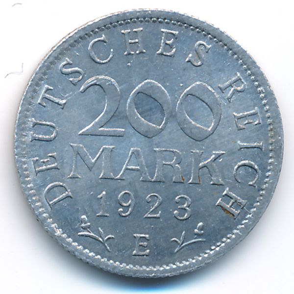 Веймарская республика, 200 марок (1923 г.)