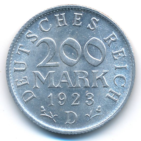 Веймарская республика, 200 марок (1923 г.)