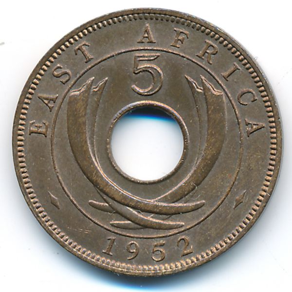 Восточная Африка, 5 центов (1952 г.)