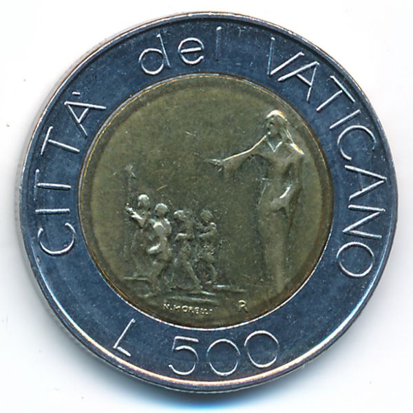 Ватикан, 500 лир (1991 г.)
