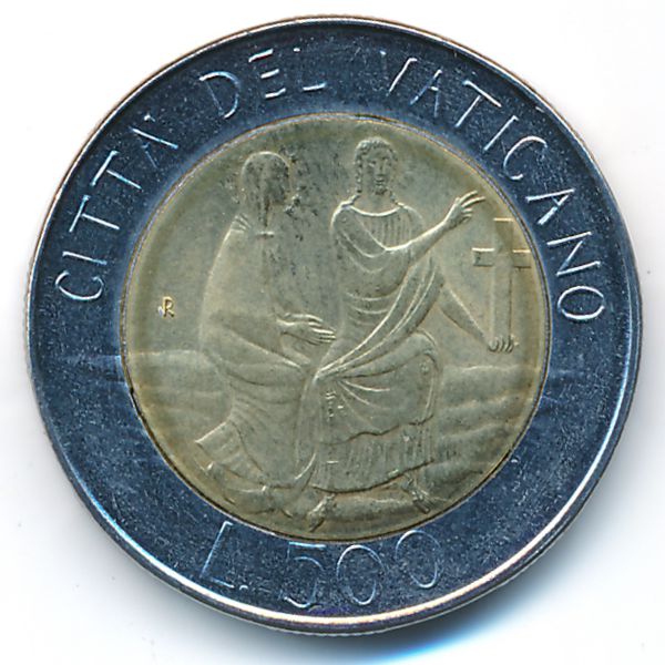 Ватикан, 500 лир (1986 г.)