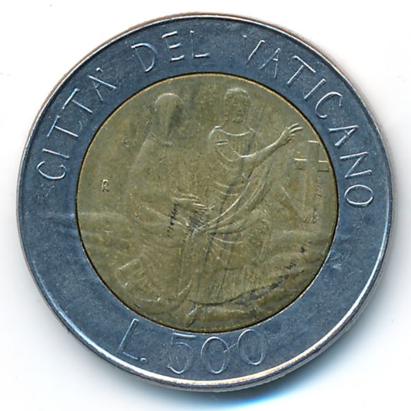 Ватикан, 500 лир (1986 г.)