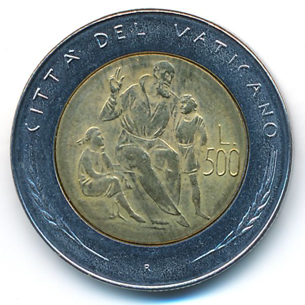 Ватикан, 500 лир (1982 г.)