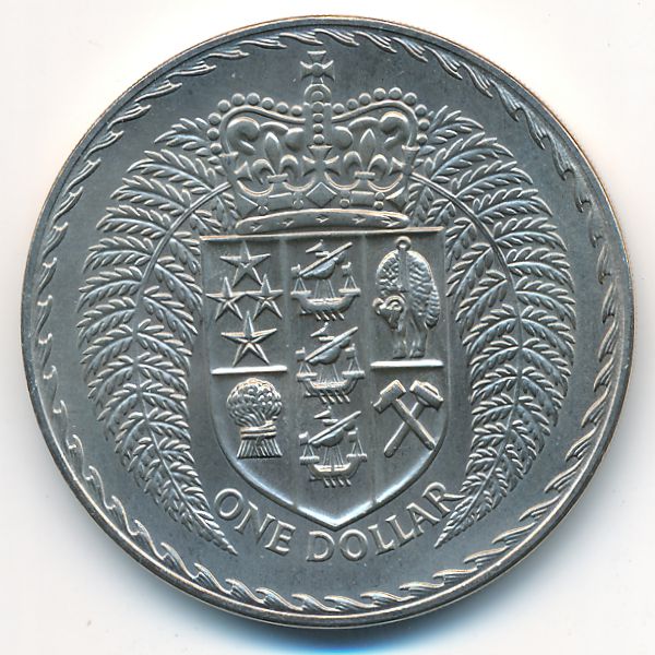 Новая Зеландия, 1 доллар (1973 г.)