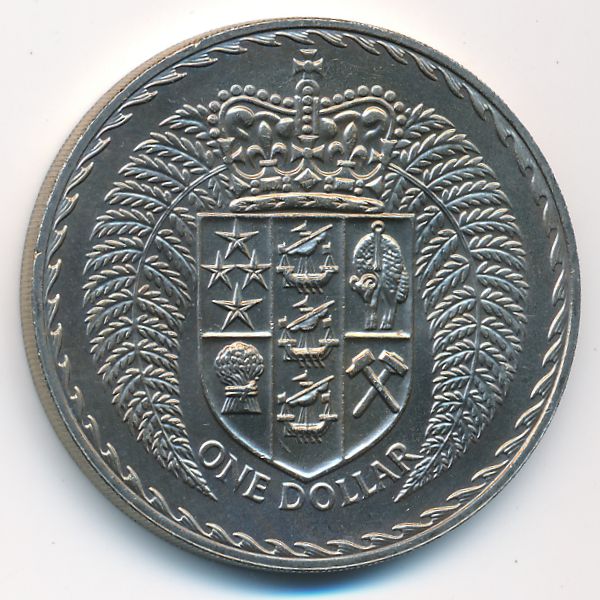 Новая Зеландия, 1 доллар (1976 г.)