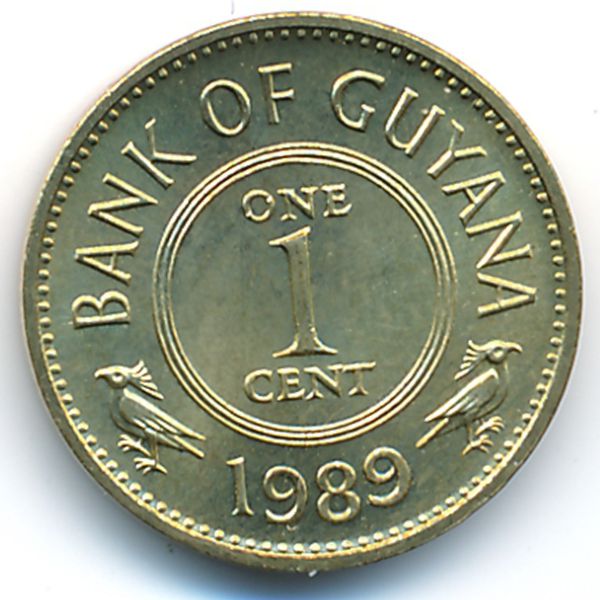 Гайана, 1 цент (1989 г.)