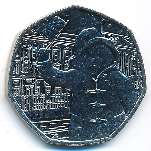 Великобритания, 50 пенсов (2018 г.)