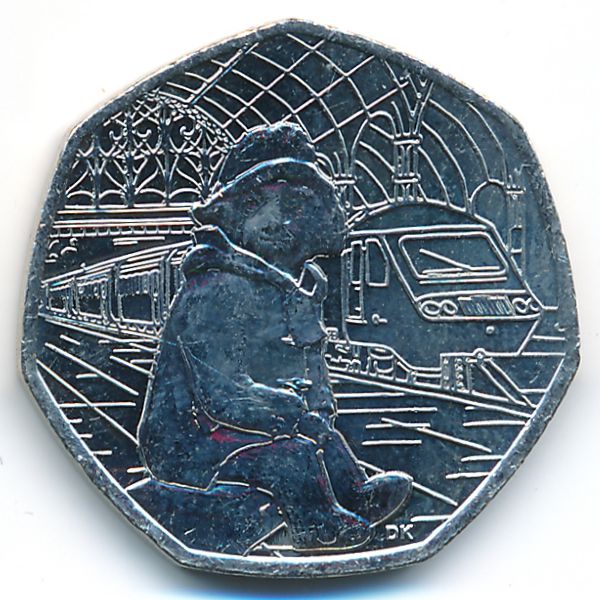 Великобритания, 50 пенсов (2018 г.)